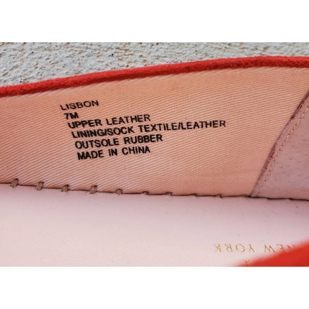 Kate Spade New York Women's Lisbon Suede Espadrilles Red Size 7M - Picture 10 of 11